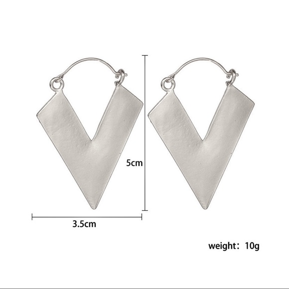 Any 2/$20! Silver V Ear Wire Earrings - Picture 5 of 7